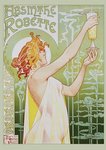 Absinthe Robette - Art Nouveau  Mini Paper Poster