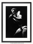 Framed with WHITE mount Iggy Pop Rainbow Theatre London March 1977 A1 poster
