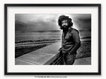 Framed with WHITE mount Jerry Garcia A1 rock poster