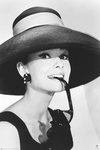 Laminated - Audrey Hepburn - Hat Sun Glasses - Maxi Poster