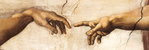 Laminated - Creation of life Hands by Leonardo Da Vinci - Door Poster