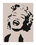 Marilyn Monroe Stencil - Mini Paper Poster