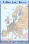 Map of Europe with Flags - Paper Poster