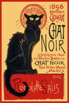 Chat Noir - Black Cat - French Art - Maxi Paper Poster