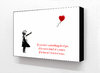 Banksy Balloon Girl If You love Something Let it Go...Block Mount