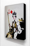 Banksy - The Queen Of Diamonds Vertical BlockMount