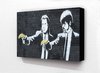 Banksy - Pulp Fiction Guns Bananas  Block Mount