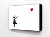 Banksy - Balloon Girl WHITE Horizontal Block Mount