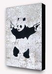 Banksy - Panda Guns Vertical Block Mount