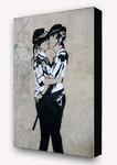 Banksy - Kissing Female Coppers Kissing Block Mount