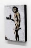 Banksy - Fast Food Neanderthal Man Vertical Block Mount