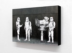 Banksy - Star Wars Troopers Tv Camera Horizontal Block mounted Print