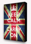 Keep Calm & Carry On 'Union Jack Flag' Vertical Block Mount