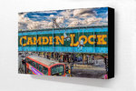 Camden Lock Col H Block Mounted Print