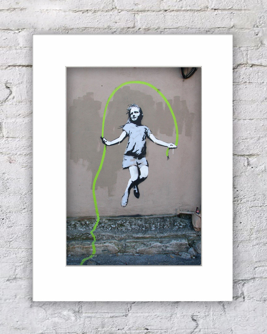 Banksy Skipping Girl