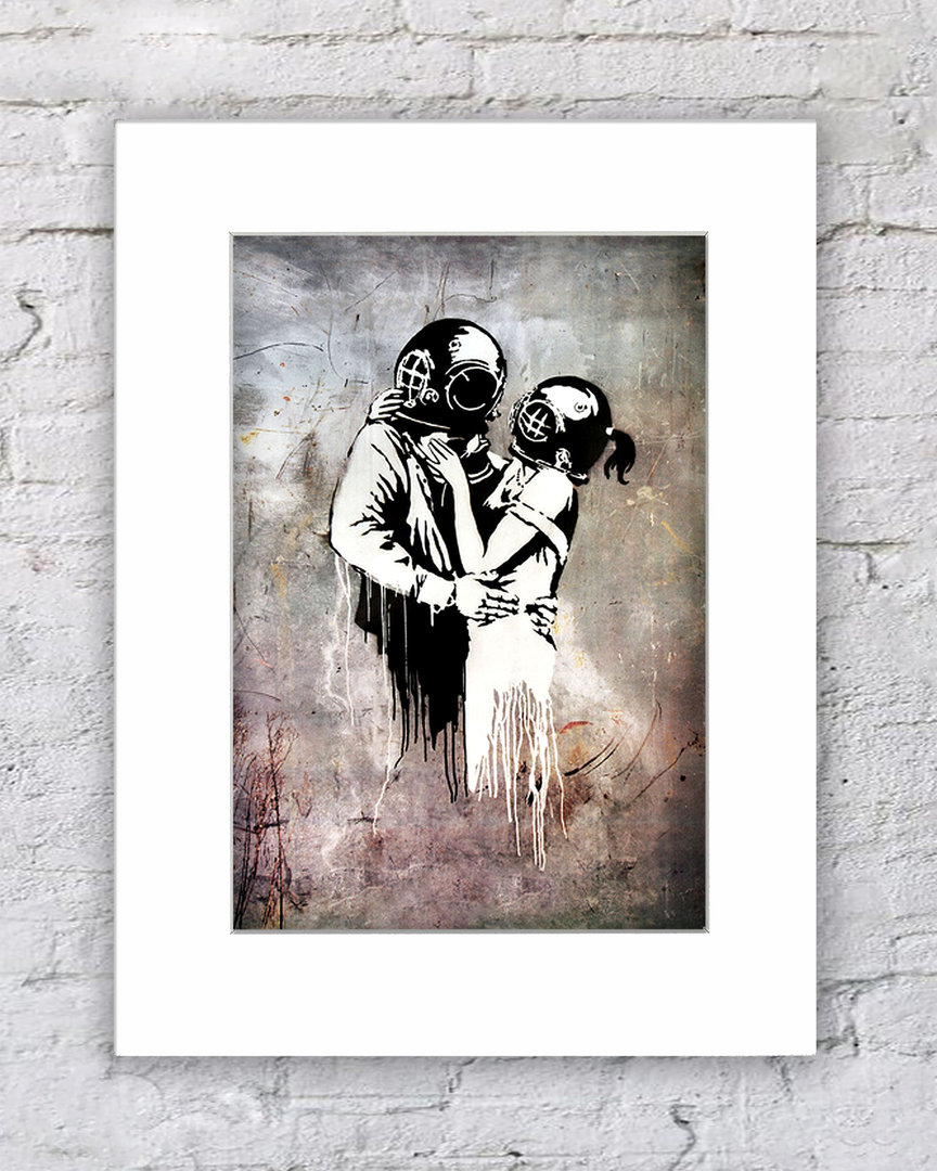Banksy Couple Divers Helmets